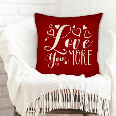 Housse de coussin décorative à la mode pour la maison durable pour cadeaux pour petite amie et petit ami