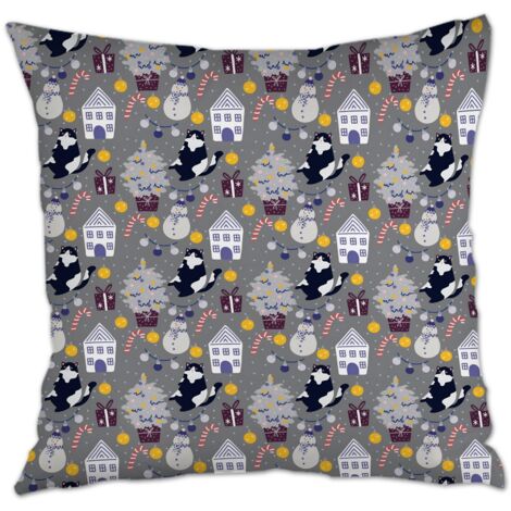 Housse de coussin décorative à la mode pour la maison lavable en machine pour couples petit ami petite amie