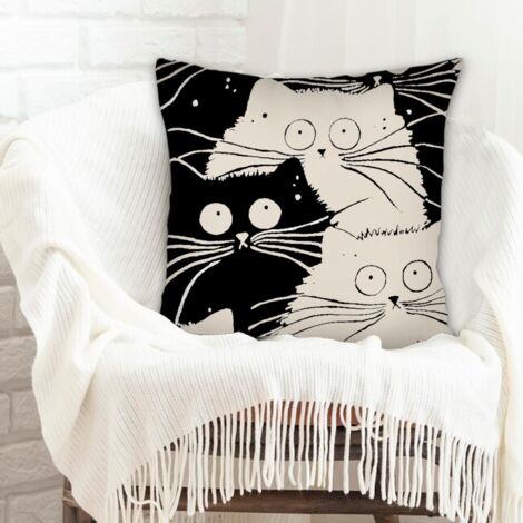 Housse de coussin décorative facile d'entretien pour couples petit ami petite amie