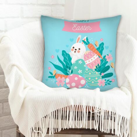 Housse de coussin décorative salon résistant aux tachespour naissance de bébé