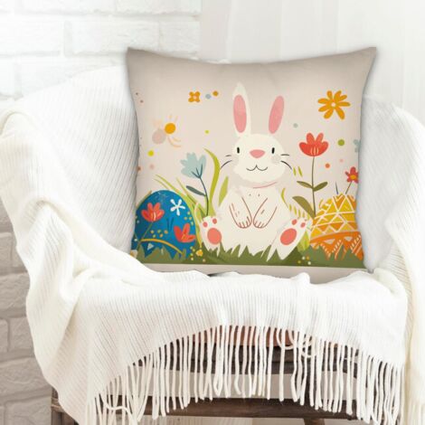 Housse de coussin déhoussable pour mariage, anniversaire, naissance de bébé