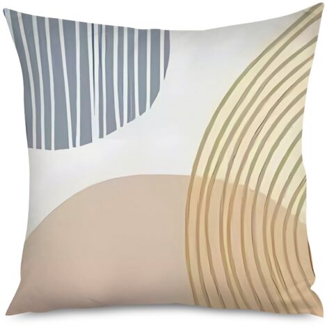 Housse de Coussin Design Abstrait Moderne