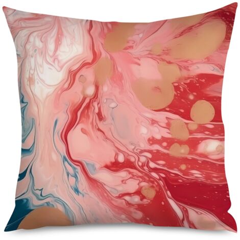 Housse de Coussin Design Effet Marbre