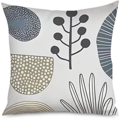 Housse de Coussin Design Géométrique Simple