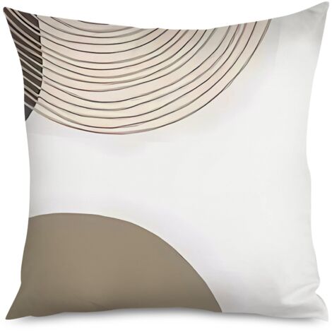 Housse de Coussin Design Minimaliste Géométrique