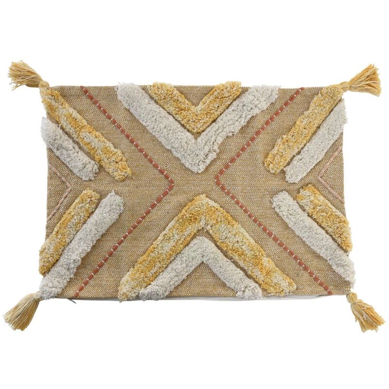 Housse de coussin de la marque, Couleur jaune, de Variété Matériaux (60 x 1 x 40 centimètres). - Dkd Home Decor