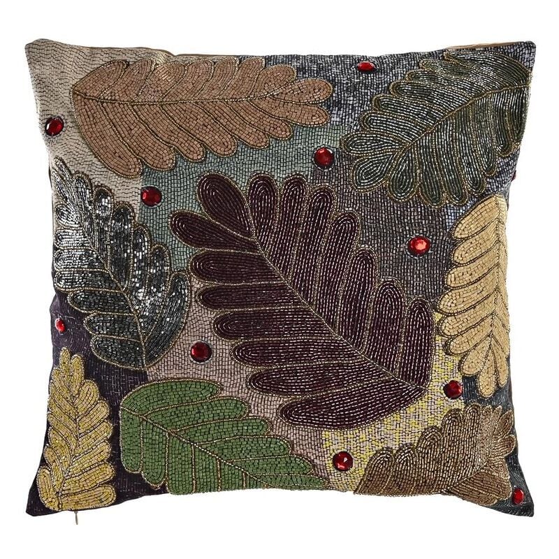 Dkd Home Decor - Housse of coussin Leaves Multicolore 50 x 1 x 50 cm - Brand ean : 8424002017637