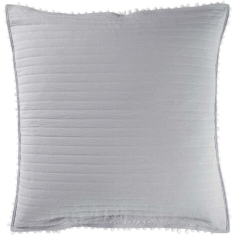 Housse de coussin Dorin 60 x 60 cm Gris et blanc