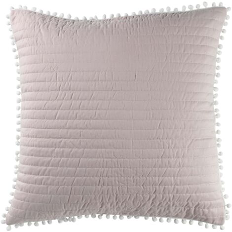 Housse de coussin Dorin 60 x 60 cm Rose et blanc