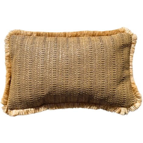Housse de coussin effet raphia - Rectangle - 30x50cm - Uni