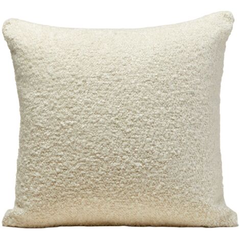 Housse de coussin en Bouclette à l'aspect laineux LEONARD