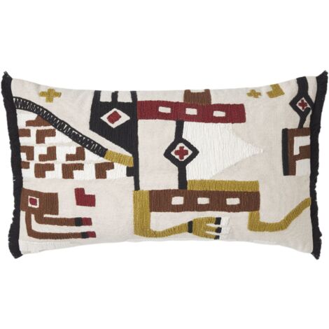 Housse de coussin en Broderie de coton twisté HAZCAS
