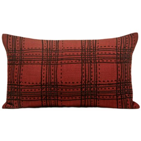 Housse de coussin en Coton brodé KENETH