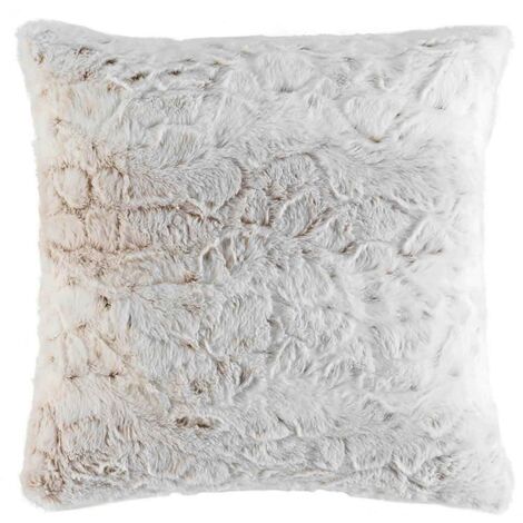 Housse de coussin en fausse fourrure Blanc 40 x 40cm - Blanc
