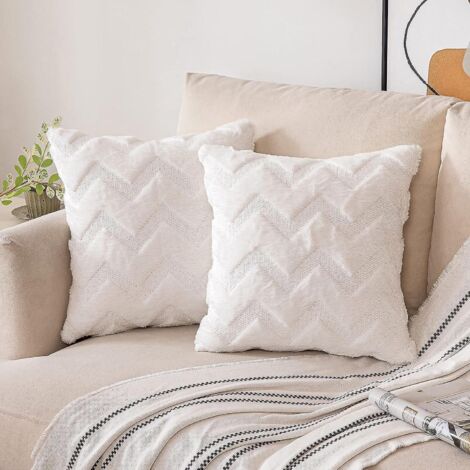 housse De Coussin En Fausse Fourrure Housse De Coussin En Peluche Douce Housse De Coussin En Fourrure Pour Fauteuil Et Canap Dcor  La Maison Salon