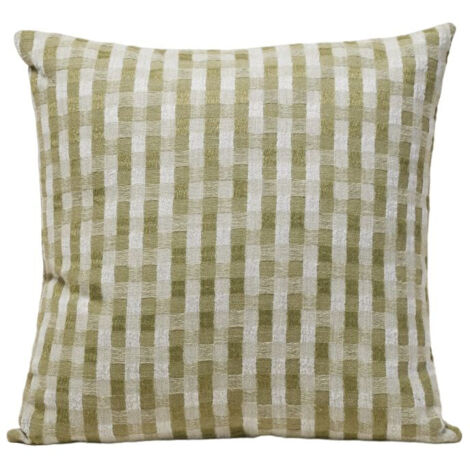 Housse de coussin en Jacquard bicolore à carreaux CASTIN