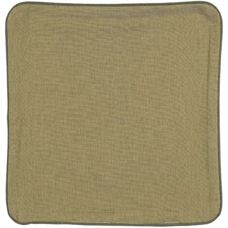 Housse de coussin en poly/lin Vert foncé 40x40 cm