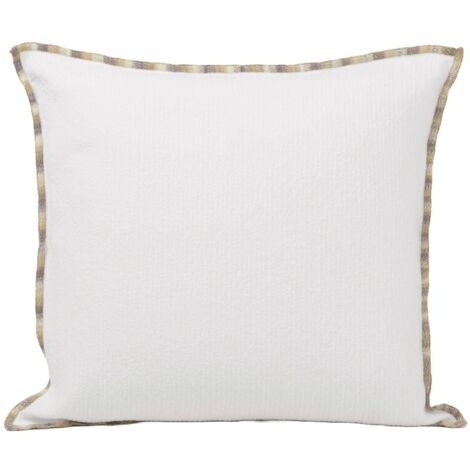 Housse de coussin en Tissage flammé coton et point de bourdon en dégradé de couleurs GHABY