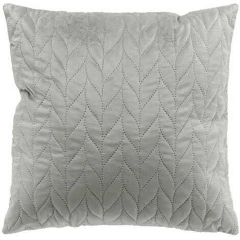 Housse de Coussin en Velours "Daisy" 40x40cm Gris