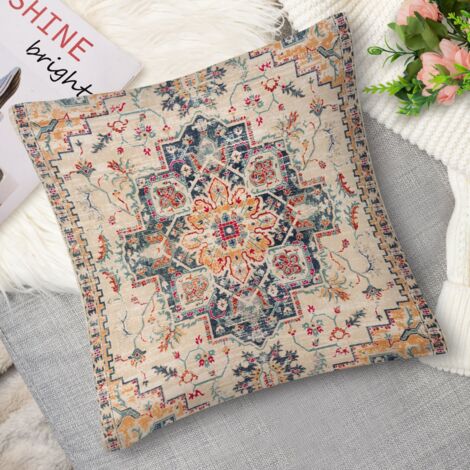 Housse de coussin ethnique bohème, chic