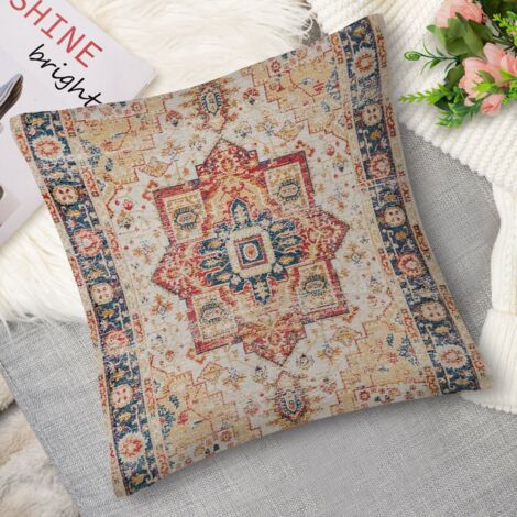 Housse de coussin ethnique, douceur