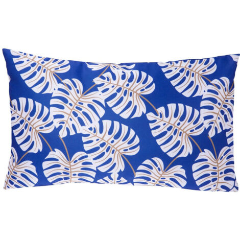 Housse de Coussin Extérieur "Falla" 30x50cm Bleu Indigo