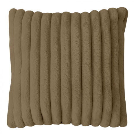 Housse de coussin flanelle 60x60 cm HIMALAYA camel, par Soleil d'ocre