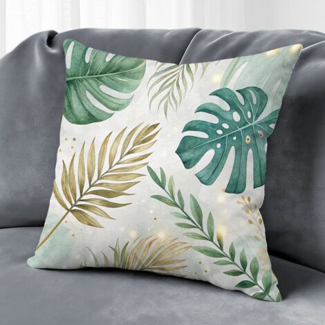 Housse de coussin fleurs colorées, décoration maison intérieur extérieur,50×50cm