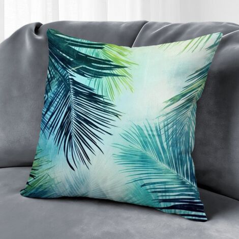 Housse de coussin fleurs extérieur, décoration terrasse maison élégante,40×40cm