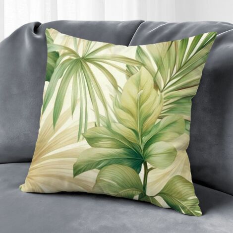 Housse de coussin fleurs extérieur, décoration terrasse maison,40×40cm