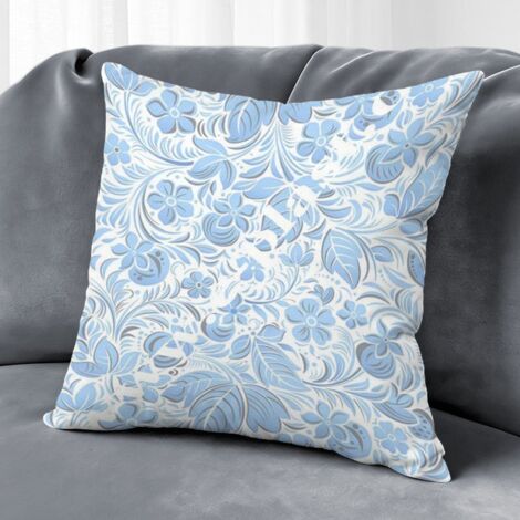 Housse de coussin fleurs jardin, décoration extérieur maison,45×45cm