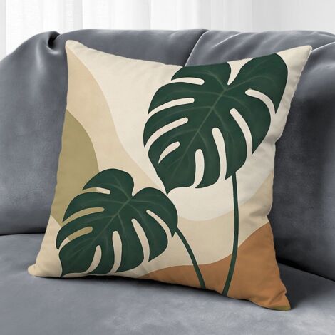 Housse de coussin fleurs naturelles, décoration maison élégante,40×40cm