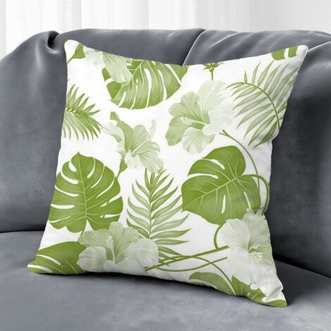 Housse de coussin fleurs printanières, décoration maison intérieur,40×40cm