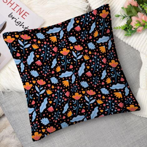 Housse de coussin fleurs provençales