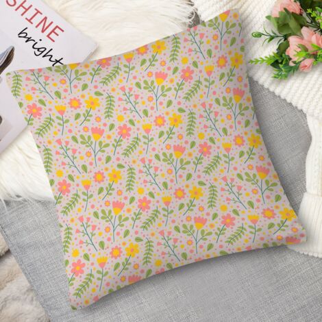 Housse de coussin fleurs sauvages, douceur
