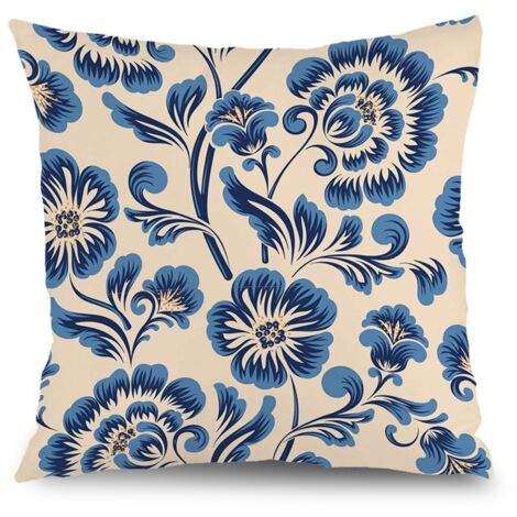 Housse de coussin floral été, décoration maison intérieur,45×45cm