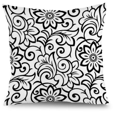 Housse de coussin floral été, décoration maison moderne,40×40cm