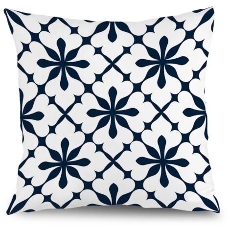 Housse de coussin floral extérieur, décoration maison rustique,45×45cm