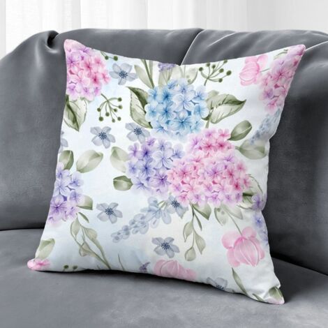 Housse de coussin floral papillon, décoration maison élégante,45×45cm