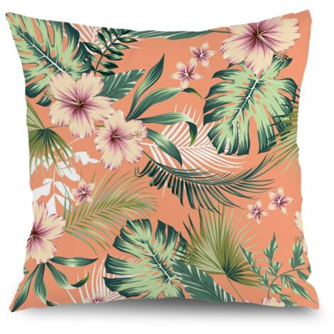 Housse de coussin floral papillon, décoration maison,40×40cm