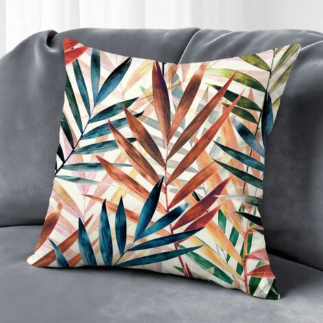 Housse de coussin floral printemps, décoration maison intérieure,50×50cm