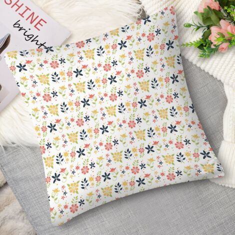 Housse de coussin floral romantique