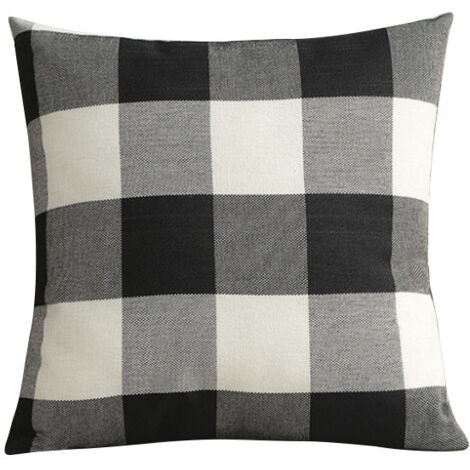 Housse de coussin géométrique en treillis pour canapé, maison, salon, chambre à coucher, décoration de la maison, 45 x 45 cm, ensemble de 2 pièces (2 pièces)