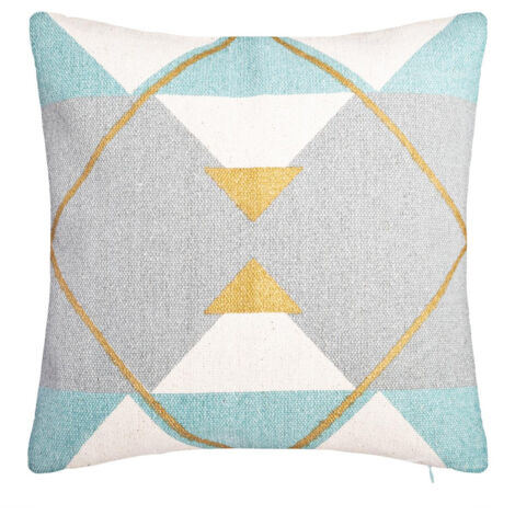 Housse de Coussin géométrique Or  40 x 40 cm - Atmosphera