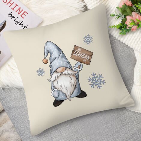 Housse de coussin gnome et lutin, amis