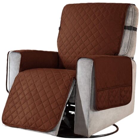 Housse de coussin imperméable pour canapé, marron, taille S, housse pour canapé toutes saisons et fauteuil inclinable.