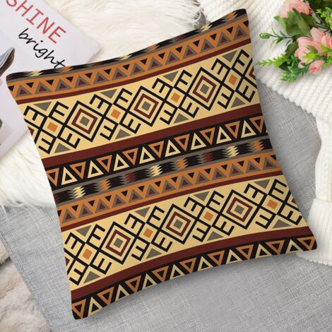 Housse de coussin imprimé bohème, 60x60 cm