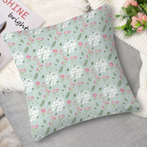 Housse de coussin imprimé floral vintage, rétro