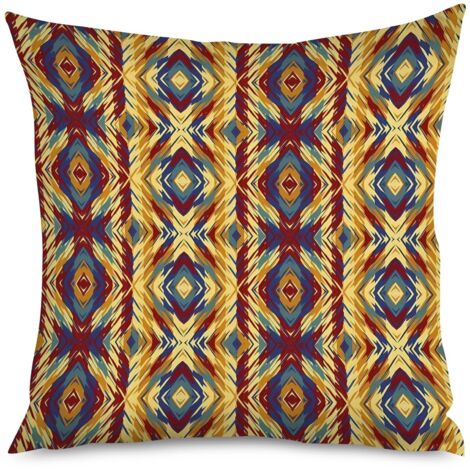 Housse de coussin imprimé sable, désert bohème