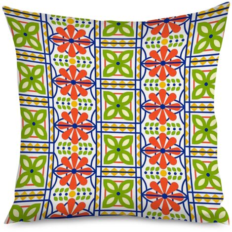 Housse de coussin imprimé soleil couchant